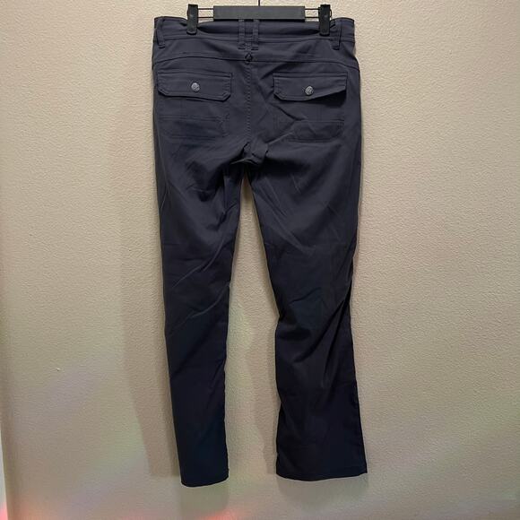Prana Zion Halle Pants Black Hiking Stretch Outdoor Wear Dark Grey Sz 8 - Picture 4 of 9